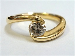 リフォーム後 K18 YG 0.3ct リング