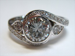 リフォーム後 pt900 0.3ct アトリエMオリジナルタイプ